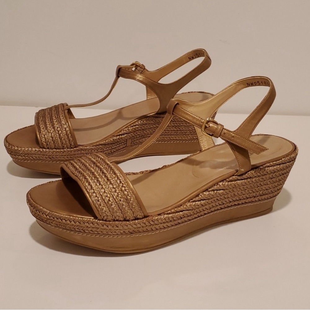 Stuart Weitzman Wedge Sandals Women's Size 10M